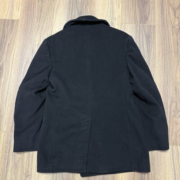 Vintage Naval Clothing Factory Pea Coat Mens 38 Wool WWII WW2 - Picture 2 of 16